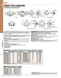 Thumbnail of document Data Sheet - DTFA Variable-Area Flowmeter for Gases